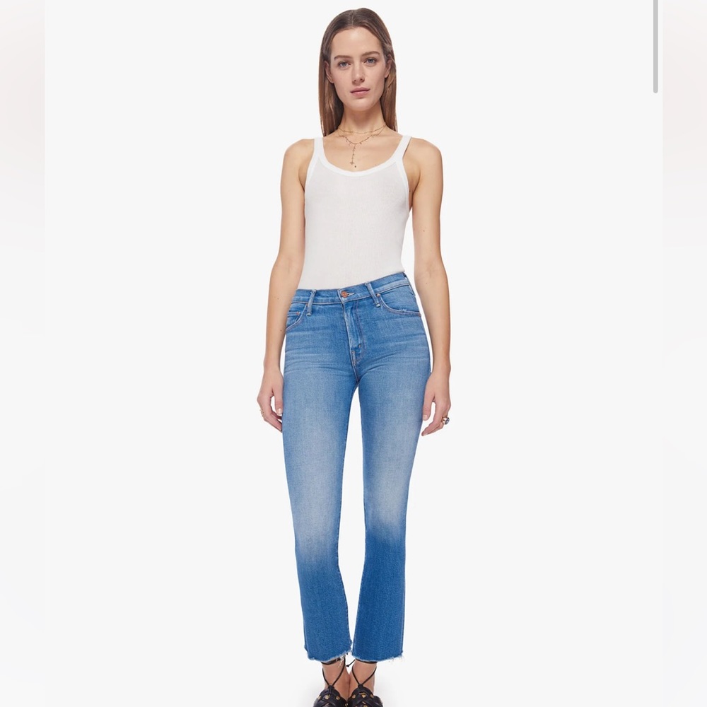 Mother denim insider ankle fray eager beaver sz 31